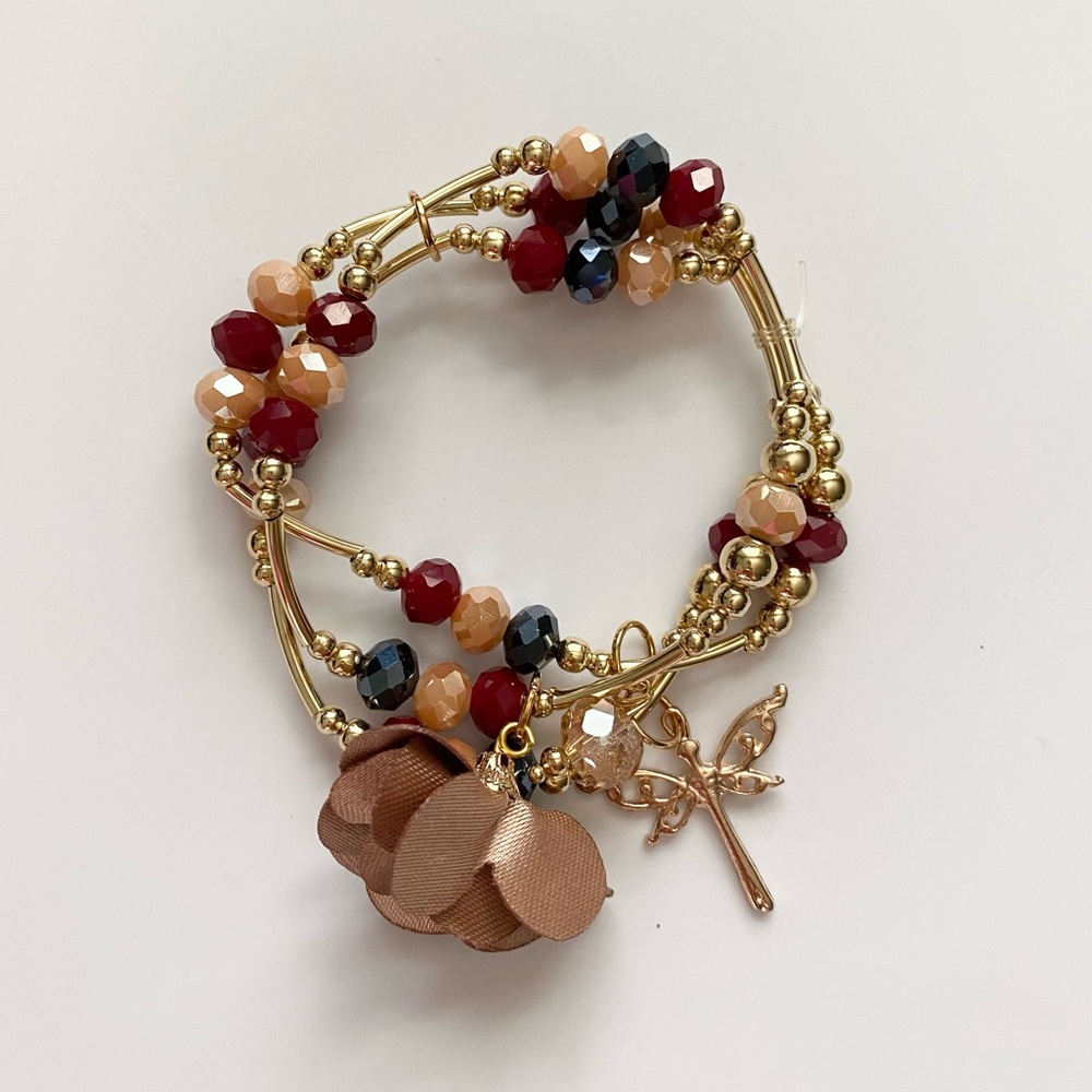 Plated Gold Flower Bracelets